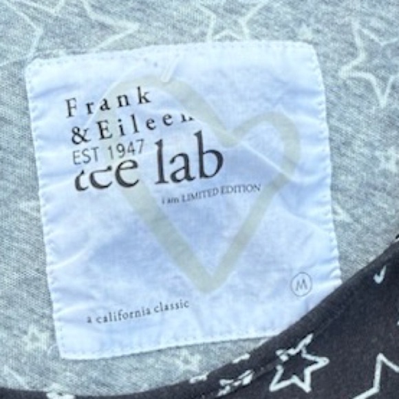 Frank & Eileen  Tee Lab Starry Tank Top - Dark Gray & White Size M - Picture 3 of 4